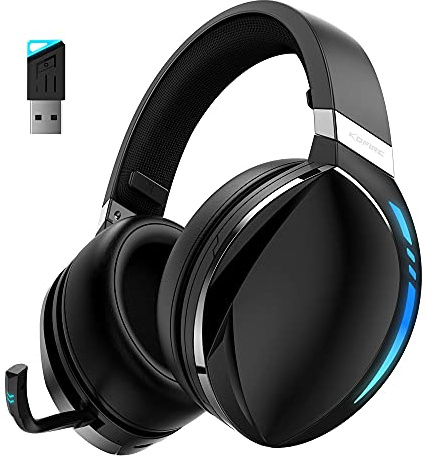 SLuB Gaming Headset 3.5mm Wired Gaming Headset, Foldable Wireless Bluetooth Headset, Surround Sound, HD Microphone, No Delay Rate, LED Colorful Lights, Suitable for PC/PS5/PS4