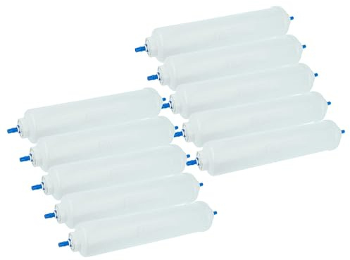 vhbw 10x cartuccia filtro per l'acqua compatibile con LG GW-L2123AC, GW-L2111SL, GWL2225ACM, GW-L207FVQK, GW-L208FLQA, GW-L207TLQA frigorifero