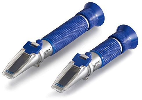 KERN Analoges Refraktometer ORA 3AA (für Bierbrauer/Alkoholherstellung, Messbereiche 0 – 18 °P, Skalen Plato, mit ATC)