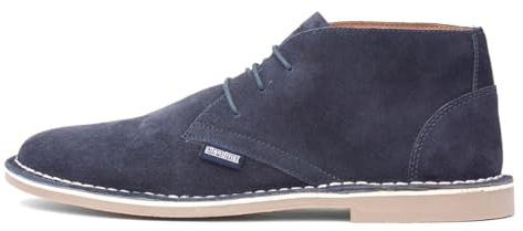 Lambretta Chiswick Mens Navy Suede Desert Boot