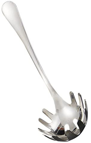 DOITOOL Spaghettiheber Nudellöffel Spaghettikralle Spaghettilöffel Edelstahl Nudelgabel Nudelheber Für Die Küche, Nudelkelle Salatbesteck Edelstahl Portionierer Spaghettizange
