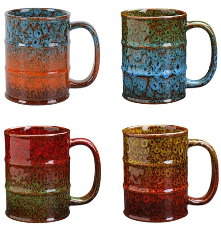 LGQ Coffee Mug,20 Oz Coffee Cups Ceramic Tea Cup Large Coffee Mug for Office and Home - Dishwasher and Microwave Safe Novelty Coffee Mugs, 1pcs. (multicolour-4pcs)