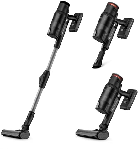Ufesa Z7 Digital Batteridammsugare, Trådlös Dammsugare 29,6V Med Multiclonic-Teknik, 26KPa, 500W, Autonomi 80 Min, Motoriserad Borste För Flera Ytor, 4 Lägen, Medföljande Tillbehör