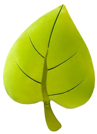 zhidiloveyou Leaf Pillow Plush Stuffed Plant Shaped Decorative Cushion Cute 3D Leaf Toy 19.7