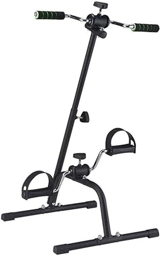 BGFYUSF Pedaltrainer für Senioren, Fahrrad für Arme und Beine von Senioren, Doppelpedal, Heimtrainer, Pedaltraining (schwarz)