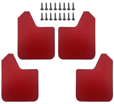 auto parafanghi Rally Sport Paraspruzzi Universali Paraspruzzi Paraspruzzi Parafango Anteriore Posteriore Per Auto Pick-up SUV Van Truck auto parafango(4pcs red)