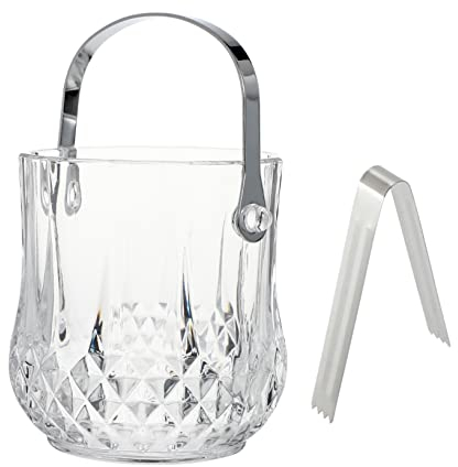 LABRIMP Eisbehälter Transparent Mehrzweckeimer Mit Henkel Für Eiswürfel Und Weinflaschen Eiskübel Für Bar Home