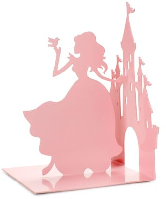 Balvi Buchstütze Fairy Tale Farbe Rosa Eine Prinzessin und Ihr Schloss Metall