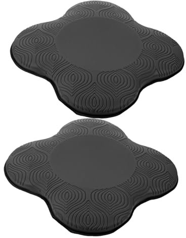 CONGARTENO 2stücke Yoga-schutzmatte Aus Tpe-material Bequemes Yoga-pad Für Gelenkschutz Für -übungen Bodentraining Und Fitnessübungen Langlebig Und Strapazierfähig