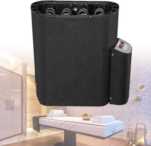vnmudzeo Stufa Elettrica per Sauna Domestica da 3 Kw 4,5 Kw 6 Kw 8 Kw 9 Kw, Display Digitale Stufa per Bagno Turco, Temperatura Regolata da 86 A 230 ℉,6kw