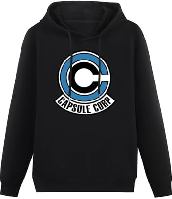 LANDEMEI Capsule Corp Mens Hoodies Long Sleeve Pullover Loose Hoody Sweatershirt Size XL