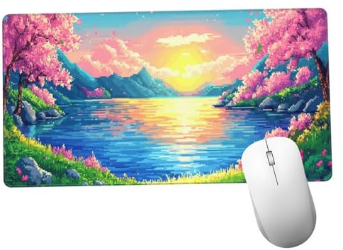 Colorido Alfombrilla Ratón 600x300x3mm Alfombrilla Raton XXL con Base de Goma Antideslizante,Accesorios Gaming Paisaje,Ordenador Gamer Regalos,Mouse Pad Gaming Mejora La Precisión Y La Velocida Y1158