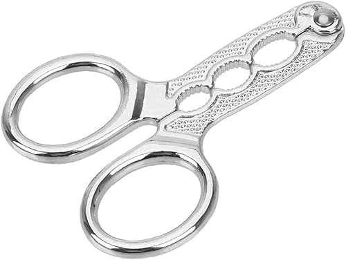 1Pc Silver Nuts Pistachio Sheller Opener Kitchen Tools Stainless Steel Nutcracker Multi-Function Walnut Pine Sheller Opener Nut Crackers,Home Specialty Gadgets