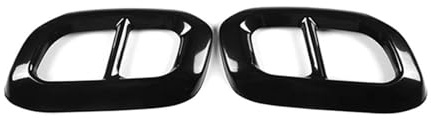 HRQCTIM Car End Pipes For Mercedes For Benz GLC GLE GLS X253 W167 2020 2 Pcs Car Exhaust Muffler Pipe Tip Tailpipe Cover Decoration Trim(Black)