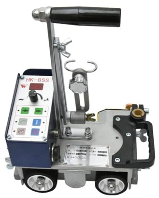 HK-8SS Portable Automatic Magnetic Automatic Welding Trolley Fillet Welding Machine Steel Structure Angle Welding Trolley Heavy Duty Welding Welder Cart 22W for DIY Use