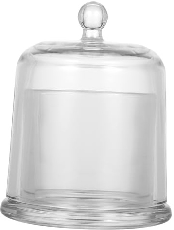 Ipetboom Pot Verre avec Couvercle Beurrier Verre Bougeoir avec Cloche Coupe De Cire Récipient à Bougie