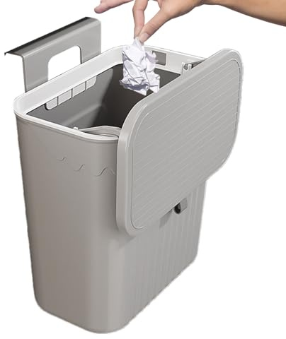 Generisch Abfalleimer Wandmontage - Arbeitsplatte Oder Unter Der Spüle Küchenmülleimer Mit Deckel - Innenbereich Hängende Abfallsammler Für Küche/camping/Auto/Bad/Büro/Schlafzimmer