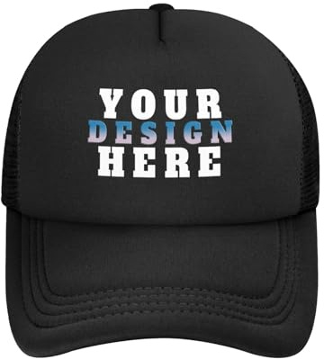 HWFOI personalisiert Cap personalisierte Basecap personalisierte Baseballkappe mütze selber gestalten mit Foto/Logo/Text Cap selbst gestalten Trucker-Caps für Männer & Frauen in großen Mengen