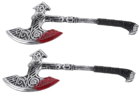 AKOOSY 2pezzi Medievale Vichinga in Plastica Per Cosplay Costume Cavaliere Accessori Per Feste Halloween Ruolo