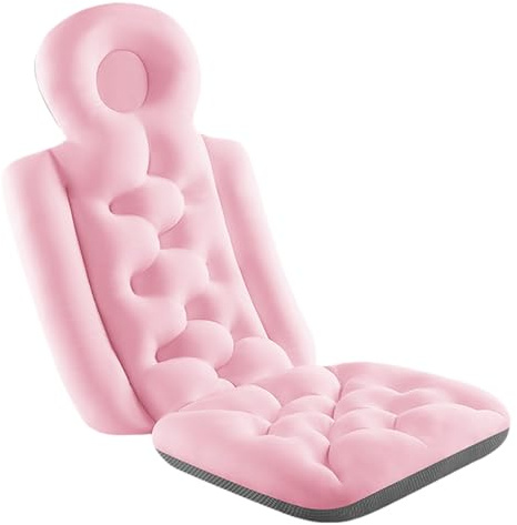 Coussin de Baignoire Doux pour la Peau, Coussin de Baignoire intégral pour Adultes, Coussin de Bain antidérapant et Ergonomique, Tapis de Bain élastique Doux, pour baignoires à la Maison,