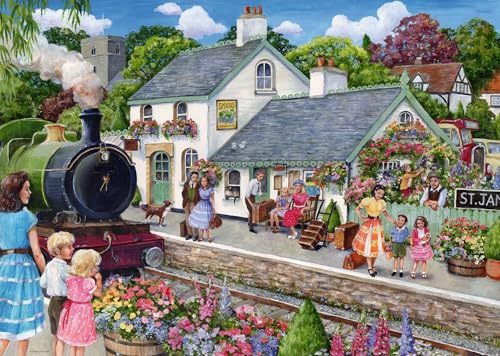 Ravensburger Whistle Stop Cottage 1000 Teile Puzzle für Erwachsene