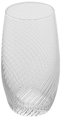LJHFG63KUYT Vasos de vidrio Vaso de whisky cristal con rayas en espiral, transparente, sin tallo, for bebidas frías, jugos, vino, hogar y bar para jugo(Grande)