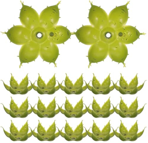 Artibetter Calici Floreali Facili da Infilare in Plastica Verde 50 Accessori Decorativi DIY per Fiori Artificiali per Artigianato
