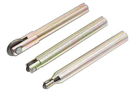 YUFUTOL 3-teiliges Rad-Set TS/TR Fliesenschneider-Schnittdurchmesser 8 mm, 10 mm, 3/4 (18 mm), Stablänge 80 mm