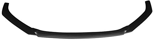 Front Bumper Lip Compatible with 2014-2017 Mazda 3, V1 Style PP Unpainted Black Air Dam Chin Diffuser Lip by IKON MOTORSPORTS, 2015 2016