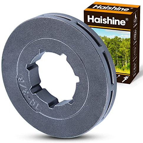 Haishine 3/8 10T Zähne Kettensäge Kettenradfelge für Stihl 070 080 090 MS720 064 066 MS640 MS660 084 088 MS880 Kettensäge 2 Zoll Durchmesser