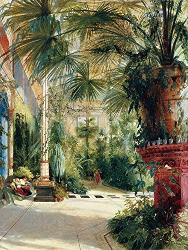 1art1 Carl Blechen Poster Palmenhaus Auf Der Pfaueninsel Bei Potsdam, 1832 Kunstdruck Bild 80x60 cm