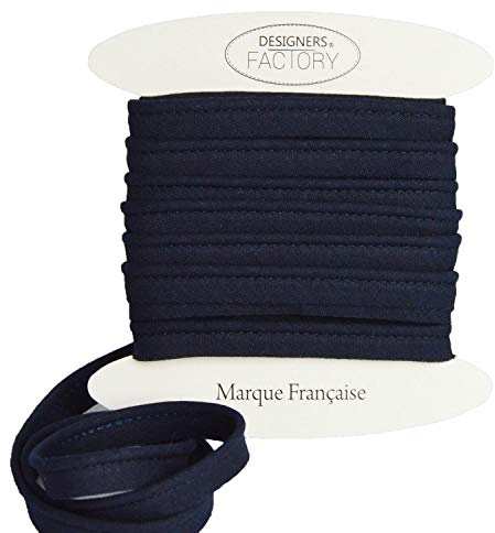 designers-factory Vivo Costura - Cordón para Ribeteado de Cojines -Disponible en más de 20 Colores (por 10 Metros, Azul Oscuro)