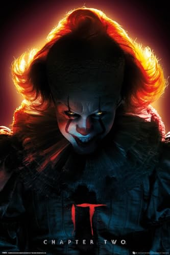 GB eye ES Pennywise 61 x 91,5 cm / 24,2 x 35,8 Zoll Maxi-Poster – Gerollt geliefert – Kunstposter – Wandposter – Poster & Drucke | ES Merchandising