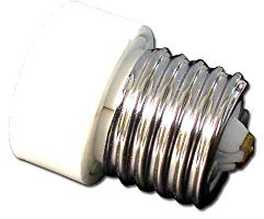 LH0457 Sunlite ED-01 Medium base E26/E27 to Turn Lock GU10/GZ10 lampholder converter