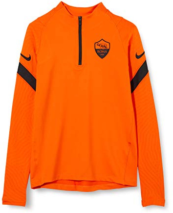 Nike Kinder Long Sleeved T-Shirt Roma YNK Dry STRKE DRIL TOP CL, Safety orange/Black/(Black) (no sponsor-3rd), M, CK9698