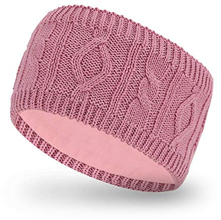 Dam hatt pannband halsvärmare uppsättning ullstickad mössa hårband Snood vinter set i klassiskt mönster med hudvänligt foder