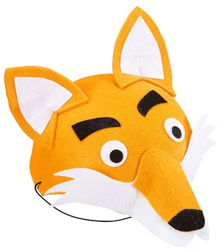 W WIDMANN MILANO Party Fashion - Tier Hut für Kinder, aus Filz, Maske, Tierkostüm, Kindergeburtstag, Karneval