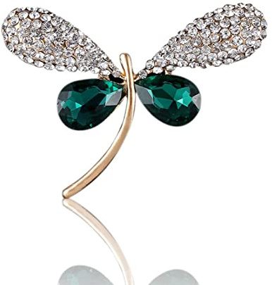 Sttiafay Vintage Kristall Libelle Brosche Mode Tier Emaille Brosche Pin Handgemachte Erklärung Brosche für Unisex Kleidung Corsage