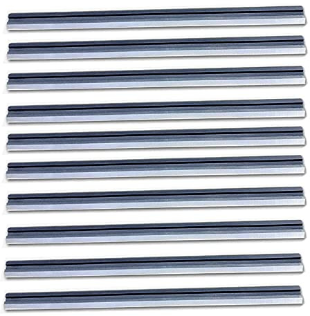 FOXBC 3-1/4 Inch Planer Blades, 10 Pack 82mm Planer Blades Replacement for Bosch, Makita, DeWalt, Wen 6530, Ryobi, Craftsman and More 3-1/4 Hand Portable Planers (HSS)