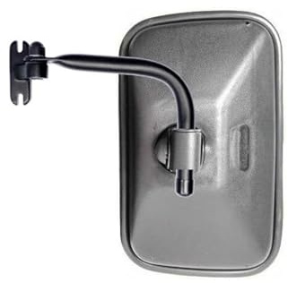 MelTruck Außenspiegel mit Spiegelhalter Ø18 mm für Traktor LKW Baumaschinen Wohnmobil | E20 Zulassung | Universal | 250x160mm | Kunststoff Spiegel & Metallhalter