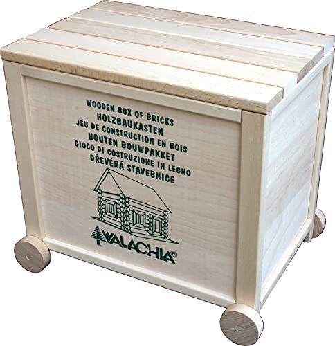 Walachia Construct Box-134 Stück, 100% Naturholz