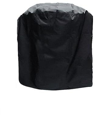 Runde wasserdichte Ofenabdeckung, Grillabdeckung, staubdicht, wasserdicht, robust, für Charbroil-Grill, Regenschutz, Grillabdeckung, Zylinder, 225 x 95 cm, Schwarz