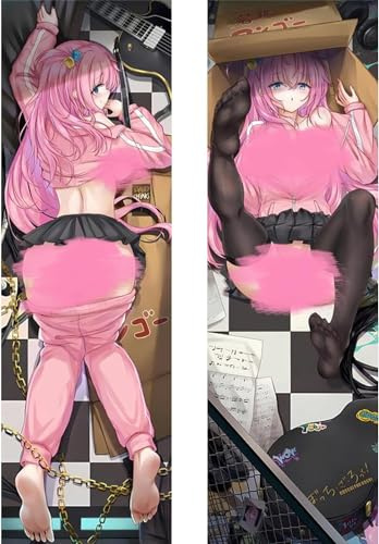 RuiHao Anime Kissenbezug Für Ecchi Otaku Hentai Waifu Anime Sexy Mädchen,Anime Pillowcase Digitaler Doppelseitiger Druck Kissenbezug,Seitenschläferkissen Bezug,Bedding Umarmungskissen Bezu