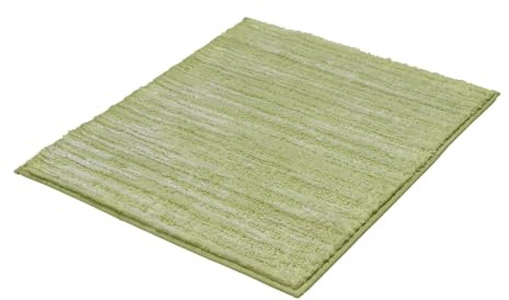 Kleine Wolke Badteppich Glow Dill 55 x 65 cm | OEKO-TEX zertifiziert, rutschhemmende Unterseite, für Fußbodenheizung, maschinenwaschbar, 100% Polyester