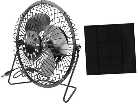 CHILDWEET 4.5w Mini Cooling Fan Solar Panel Usb Power for Home Office Pet House Chicken Coop Rv Camping Quiet Rotation