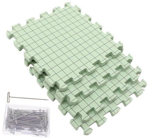 Lurrose Teiliges Schaumstoff-blocking Board Nadeln Abnehmbare Tragbare Strick Häkelspannmatten Zum Fixieren Von Häkelquadraten Vielseitig Für Diy-filzarbeiten Ersatz Für Beschädigte Blocki