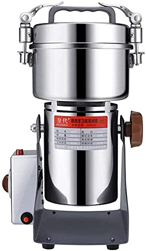 VejiA Macina Cereali 800g Macina Cereali Elettrico Polverizzatore in Acciaio Inossidabile Macina Cereali Commerciali Macina Cereali per Cucina Erbe Spezie Pepe caffè
