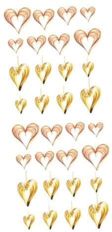 Cabilock 16stücke Teiliges Herzform Hängedekoration Für Romantische Anlässe Für Hochzeiten Valentinstag Muttertag Und Festliche Dekorationen