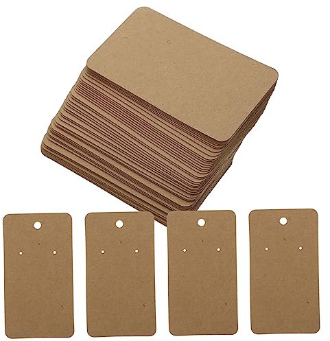 CORHAD Schmuck Displaykarten Für Ohrringe Und Halsketten Aus Papier Mit Löchern Für Vitrinen Und Theken Präsentation