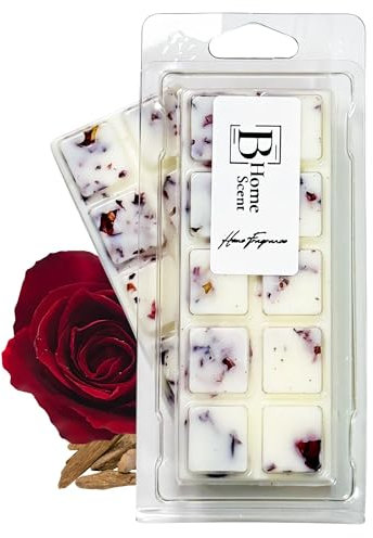 Velvet Rose & Oud Handmade Strong Scented Soy Wax Melts Snap Bars, Long-Lasting Perfume Wax Melts, Natural Soy Wax, Perfect Wax Melts Gift Set for Home, Office, or Special Occasions